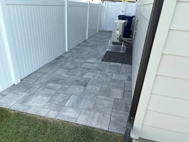 Completed hardscape and paver project in Spokane
